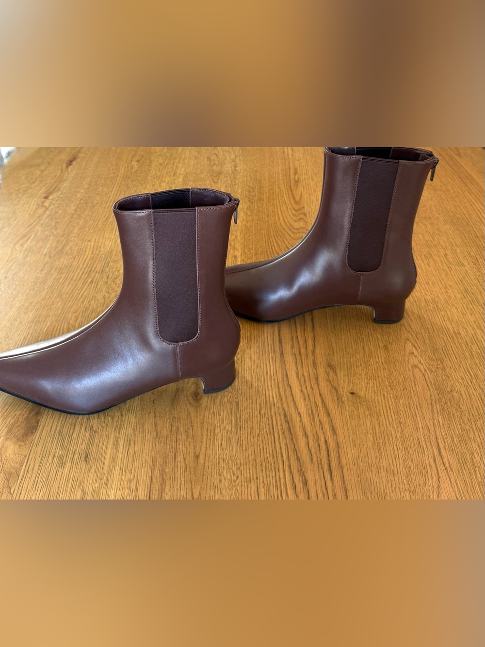 Quince Italian Leather Brown Chelsea Ankle Boots NIB Sz 7 - Picture 7 of 16